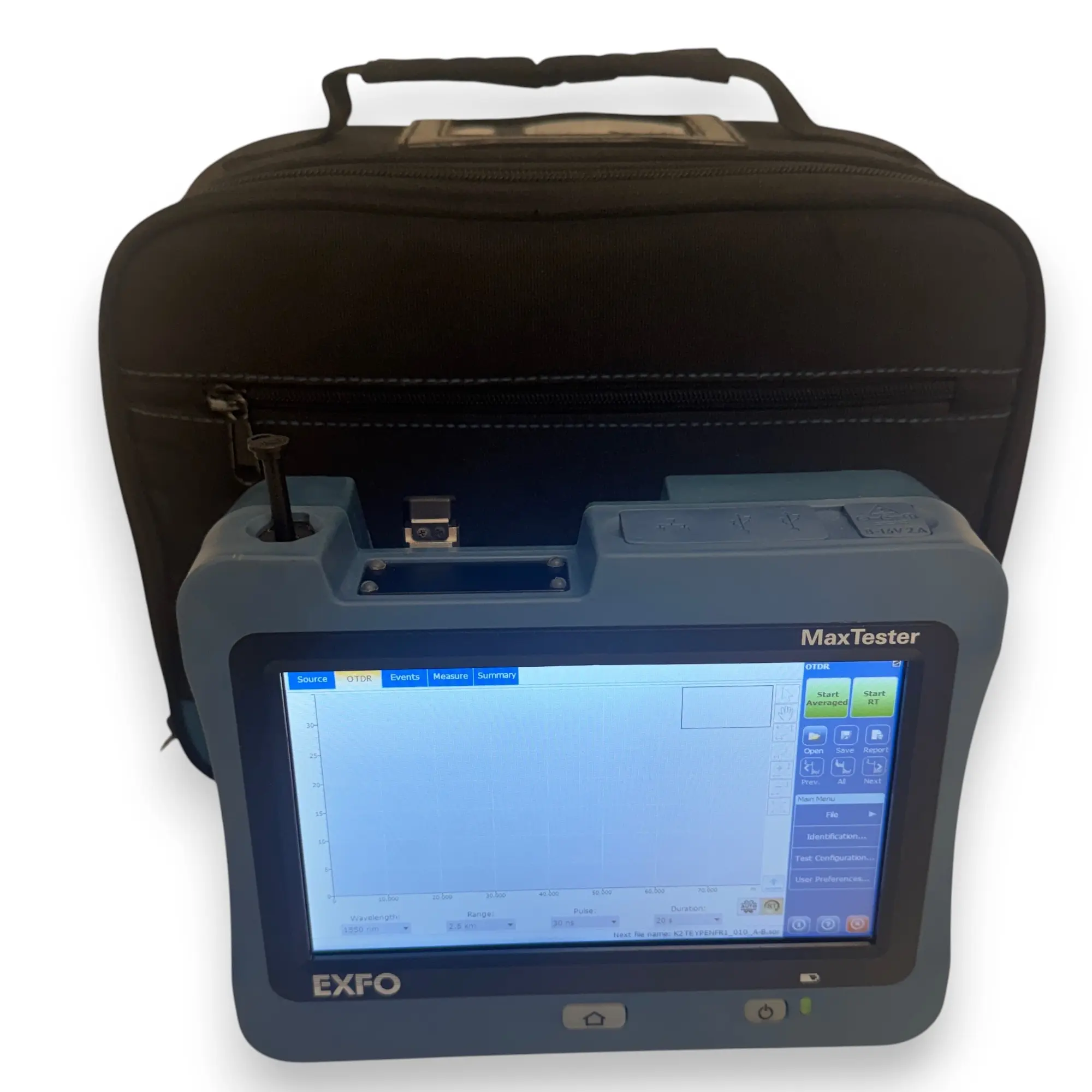 Used EXFO MAX-715B-M1-EA Grade B single-mode OTDR — OMIWAA certified used test equipment