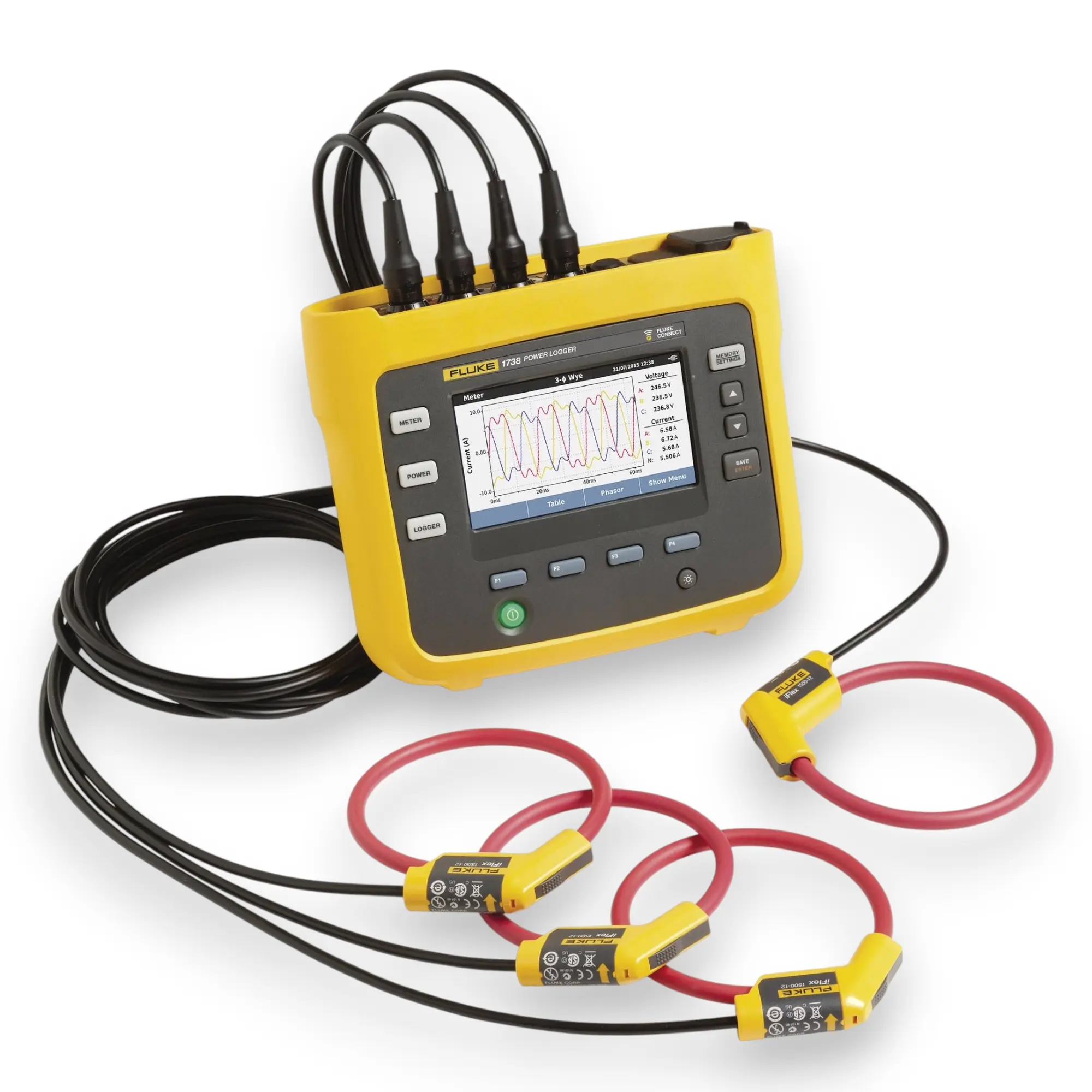 used Fluke 1738 GOLD IGF - Fluke 1738 EUS Electrical Power Analyzer, Gold Edition — Grade A — Fluke
