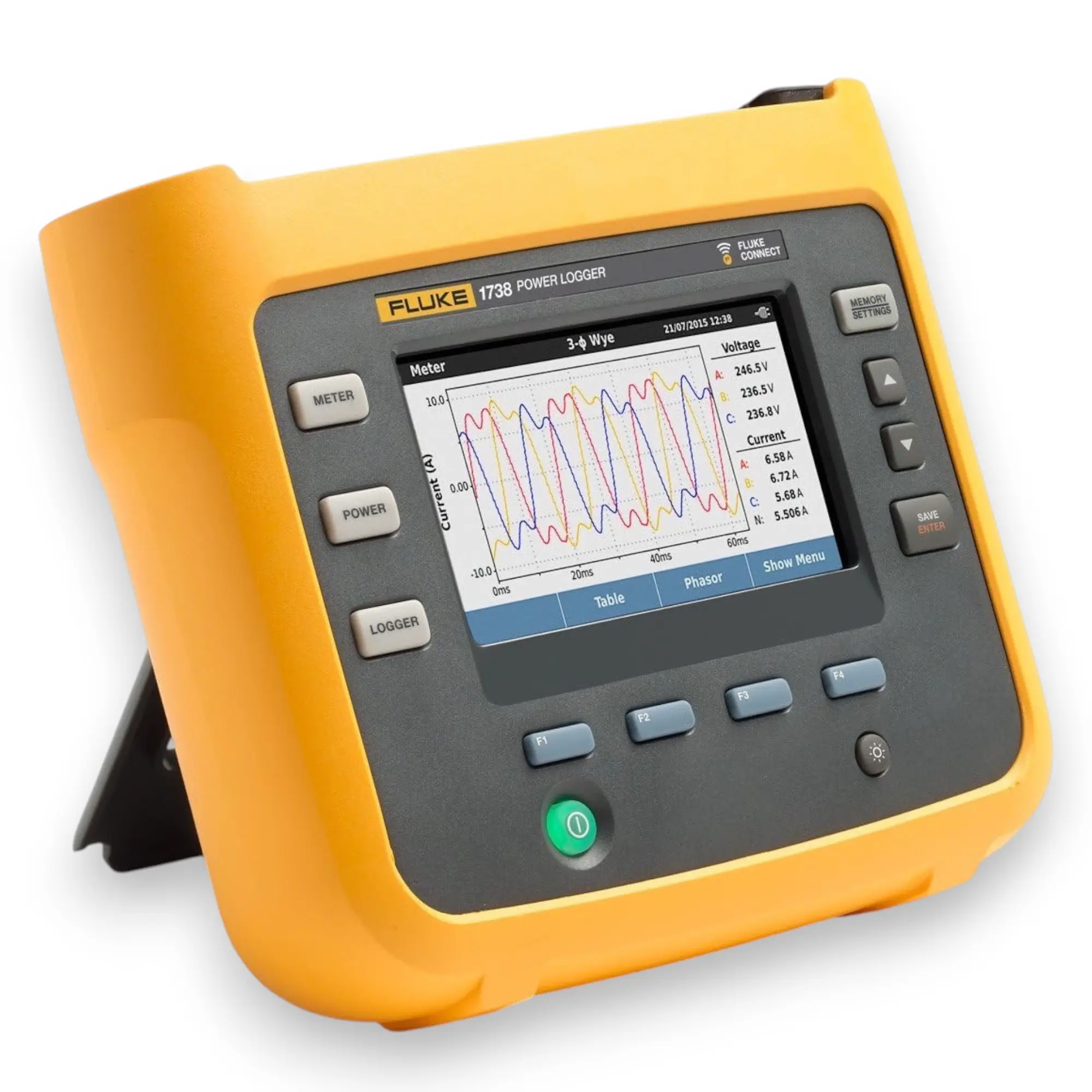 used Fluke 1738 GOLD IGF - Fluke 1738 EUS Electrical Power Analyzer, Gold Edition — Grade A — Fluke